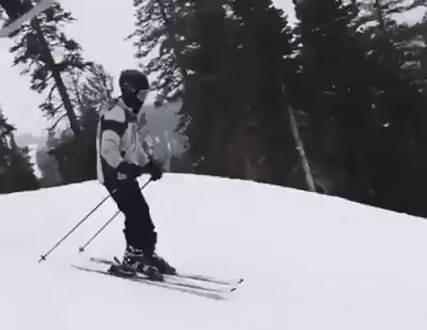 Snowboarder Lands On Skier